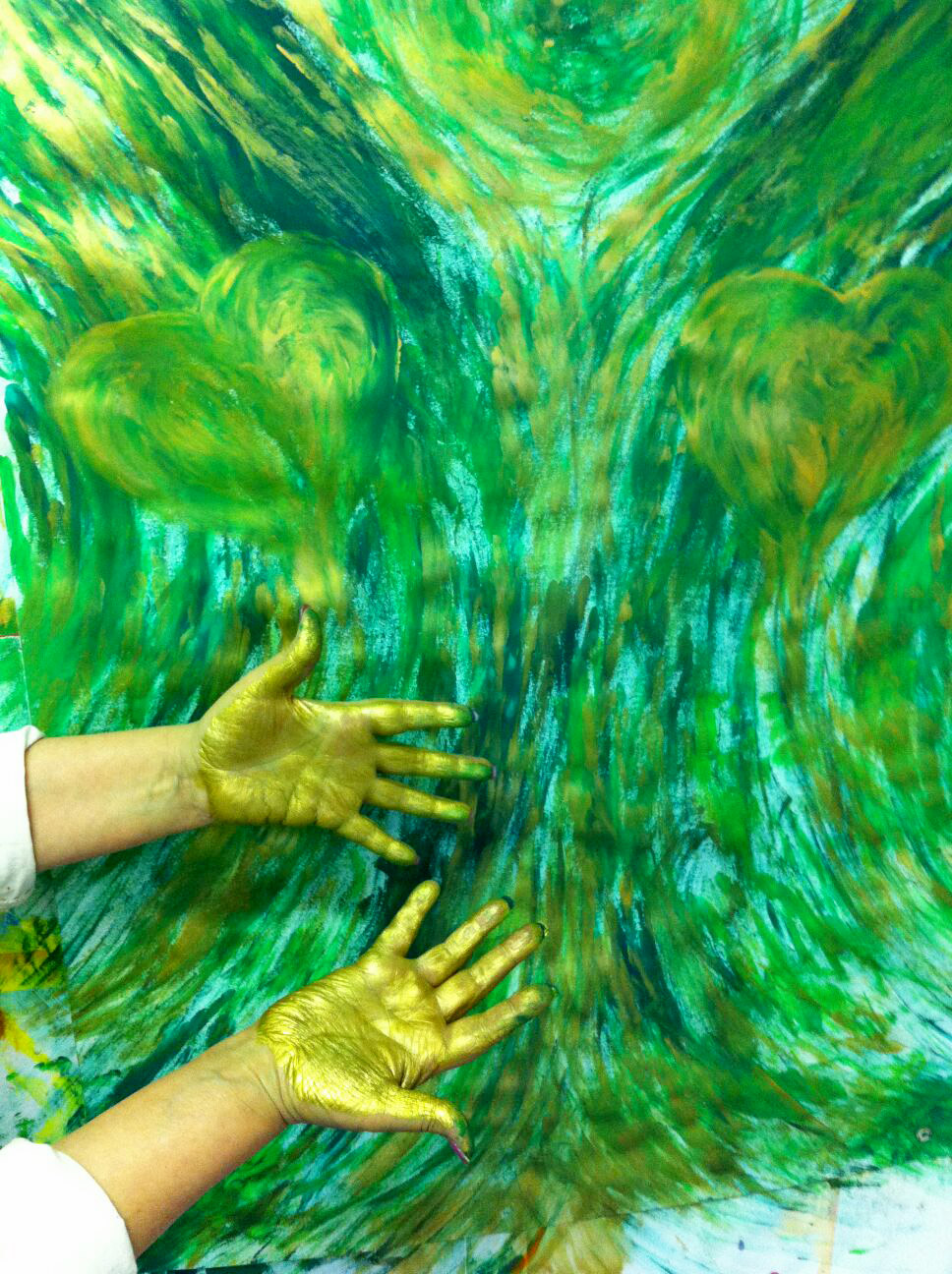 Malende Hände | Foto: Brigitta Raupach